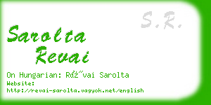 sarolta revai business card